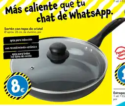 TEDi Sartén con tapa de cristal oferta