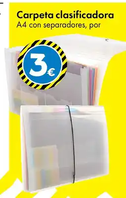 TEDi Carpeta clasificadora oferta