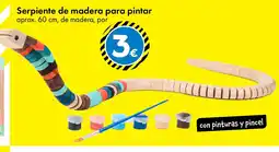 TEDi Serpiente de madera para pintar oferta
