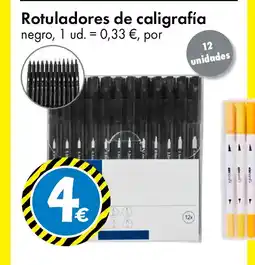 TEDi Rotuladores de caligrafía negro oferta