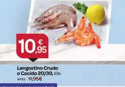 Supermercados El Jamón Langostino Crudo o Cocido 20/30 oferta