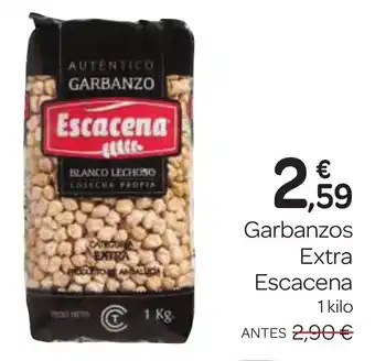 Supermercados El Jamón ESCACENA Garbanzos Extra oferta