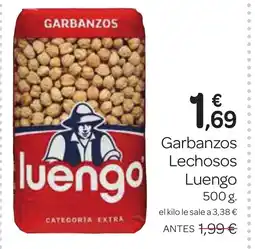 Supermercados El Jamón LUENGO Garbanzos Lechosos oferta