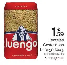 Supermercados El Jamón LUENGO Lentejas Castellanas oferta