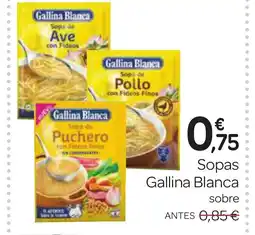 Supermercados El Jamón GALLINA BLANCA Sopas oferta