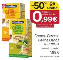 Supermercados El Jamón GALLINA BLANCA Cremas Caseras oferta