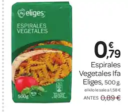 Supermercados El Jamón IFA ELIGES Espirales Vegetales oferta