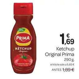 Supermercados El Jamón PRIMA Ketchup Original oferta
