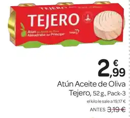 Supermercados El Jamón TEJERO Atún Aceite de Oliva oferta