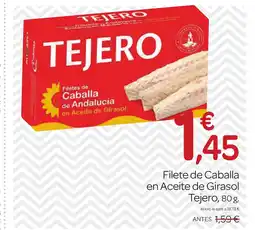 Supermercados El Jamón TEJERO Filete de Caballa en Aceite de Girasol oferta