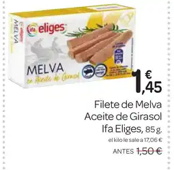 Supermercados El Jamón IFA ELIGES Filete de Melva Aceite de Girasol oferta
