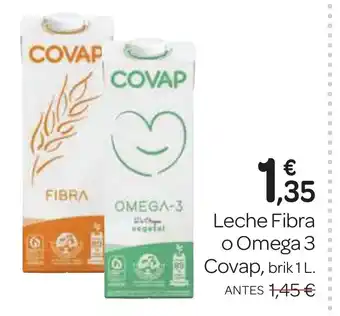Supermercados El Jamón COVAP Leche Fibra o Omega 3 oferta