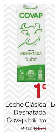 Supermercados El Jamón COVAP Leche Clásica Desnatada oferta