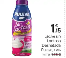 Supermercados El Jamón PULEVA Leche sin Lactosa Desnatada oferta