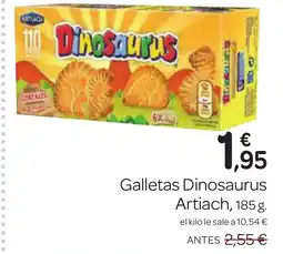 Supermercados El Jamón ARTIACH Galletas Dinosaurus oferta