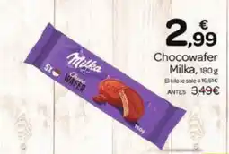 Supermercados El Jamón MILKA Chocowafer oferta