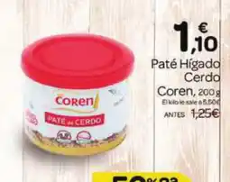 Supermercados El Jamón COREN Paté Hígado Cerda oferta