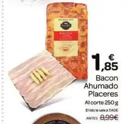 Supermercados El Jamón PLACERES Bacon Ahumado oferta