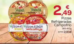 Supermercados El Jamón CAMPOFRIO Pizzas Refrigeradas oferta