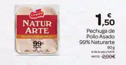 Supermercados El Jamón NATURARTE Pechuga de Pollo Asado 99% oferta