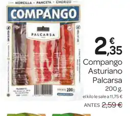 Supermercados El Jamón COMPANGO Asturiano Palcarsa oferta