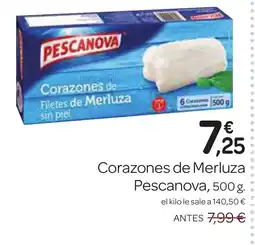 Supermercados El Jamón PESCANOVA Corazones de Merluza oferta