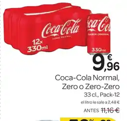 Supermercados El Jamón COCA-COLA Normal Zero o Zero-Zero oferta