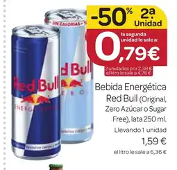 Supermercados El Jamón RED BULL Bebida Energética oferta