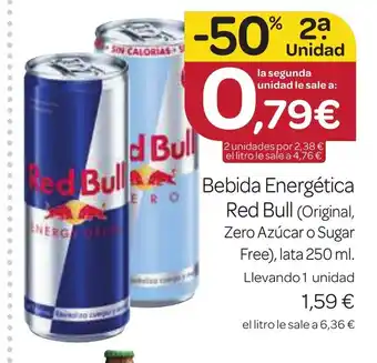 Supermercados El Jamón RED BULL Bebida Energética oferta