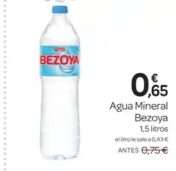 Supermercados El Jamón BEZOYA Agua Mineral oferta