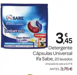 Supermercados El Jamón IFA SABE Detergente Cápsulas Universal oferta
