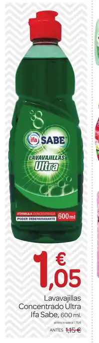 Supermercados El Jamón IFA SABE Lavavajillas Concentrado Ultra oferta