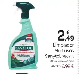 Supermercados El Jamón SANYTOL Limpiador Multiusos oferta