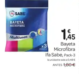 Supermercados El Jamón IFA SABE Bayeta Microfibra oferta