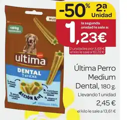 Supermercados El Jamón ÚLTIMA Perro Medium Dental oferta