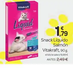 Supermercados El Jamón VITAKRAFT Snack Líquido Salmón oferta