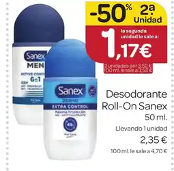 Supermercados El Jamón SANEX Desodorante Roll-On oferta