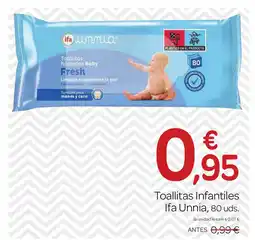 Supermercados El Jamón IFA UNNIA Toallitas Infantiles oferta