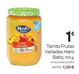Supermercados El Jamón HERO BABY Tarrito Frutas Variadas oferta