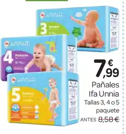 Supermercados El Jamón IFA UNNIA Pañales oferta