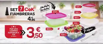 Set 7 cok fiambreras