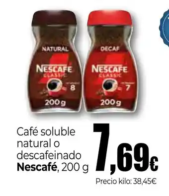 NESCAFÉ Café soluble natural o descafeinado