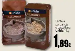 UDACO UNIDE Lenteja parda roja o castellana oferta
