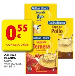 CashDiplo GALLINA BLANCA Sopa variedades oferta