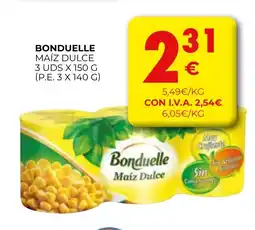 CashDiplo BONDUELLE Maíz dulce oferta