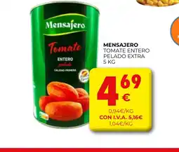 CashDiplo MENSAJERO Tomate entero pelado extra oferta