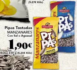 Gadis MANZANARES Pipas Tostadas Con Sal o Aguasal oferta