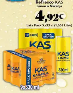 Gadis KAS Refresco Limón o Naranja oferta