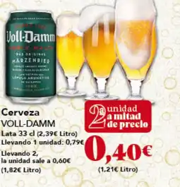 Gadis VOLL-DAMM Cerveza oferta