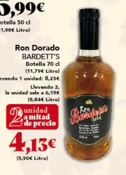 Gadis BARDETT'S Ron Dorado oferta